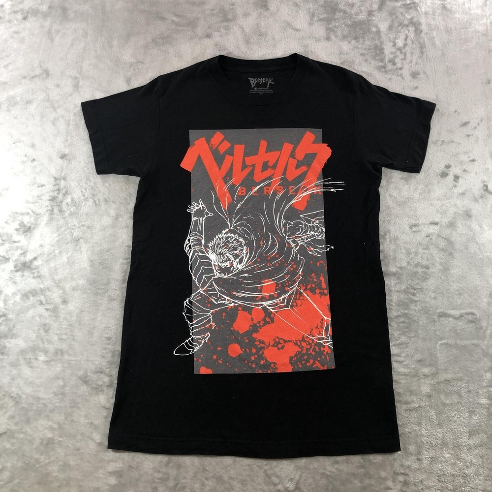 Berserk Crunchyroll Shirt Mens Small Black Guts Graphic Tee Anime Manga